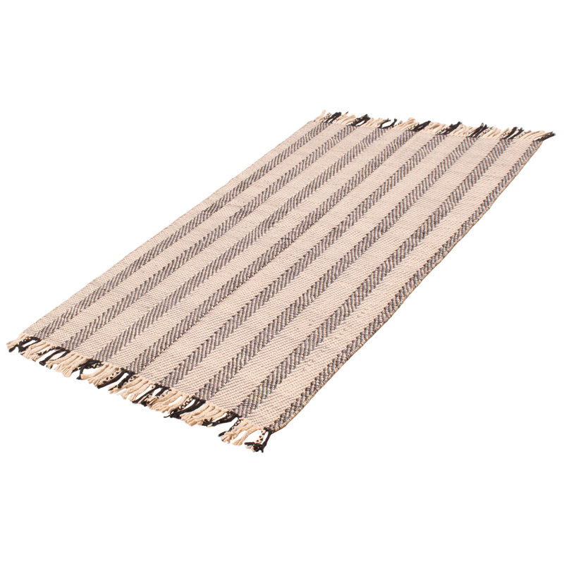 Tapis beige unique de 4 pi 9 po x 8 pi 6 po Marrakech