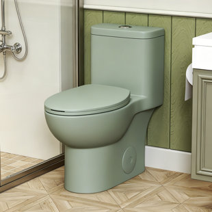 Toilette allongée une pièce avec siège compact 17 po ADA Comfort