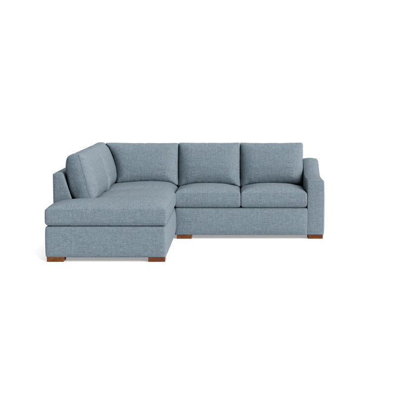 Lucca Sectional, Performance Weave - Spa, Left Hand Facing