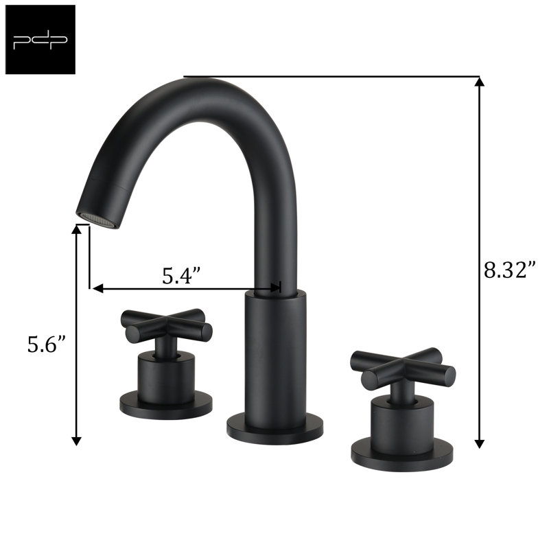 Widespread 2-handle Bathroom Faucet