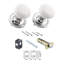 Classic Rosette with White Porcelain Door Knob-942627905-956368018