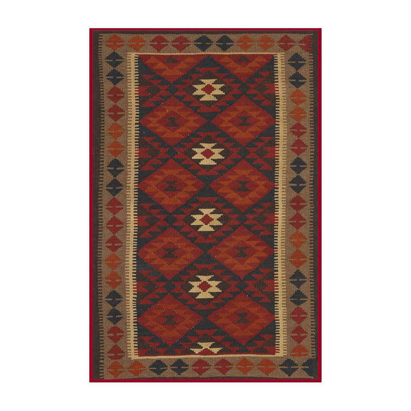 Tapis beige/brun/gris contemporain, Rectangle 5 pi x 7 pi