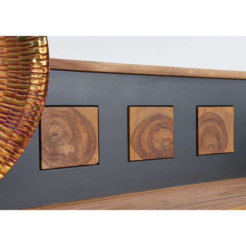 Turin Sheesham Solid Wood Accent Shelf, 30cm H x 150cm W x 22cm D