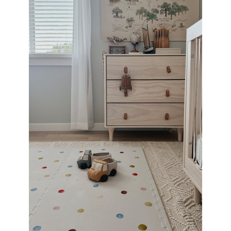 Tapis de jeu pour bébé Graco, tapis de puzzle en mousse (pois)