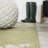 Zinnia Modern Floral Textured Weave Green/Cream Indoor/Outdoor Rug-94361314
