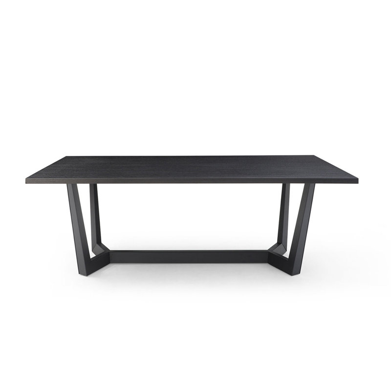 Tomohon Metal Base Dining Table, 29.64" x 35.43" x 70.86"