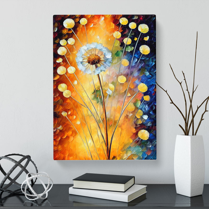 Dandelion in Colour Vol.1 - Wrapped Canvas, 50cm H x 35cm W x 3cm D