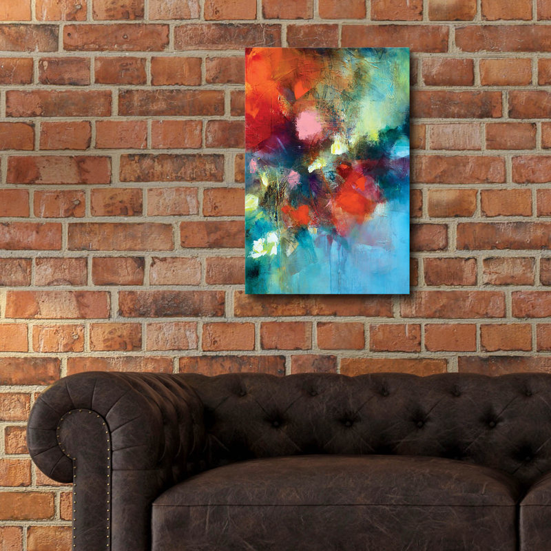  «Be derrière les fleurs» par Marianne Quinzin, art mural en verre acrylique, 12 po x 16 po, H 24 po x l 16 po x P 0,2 po