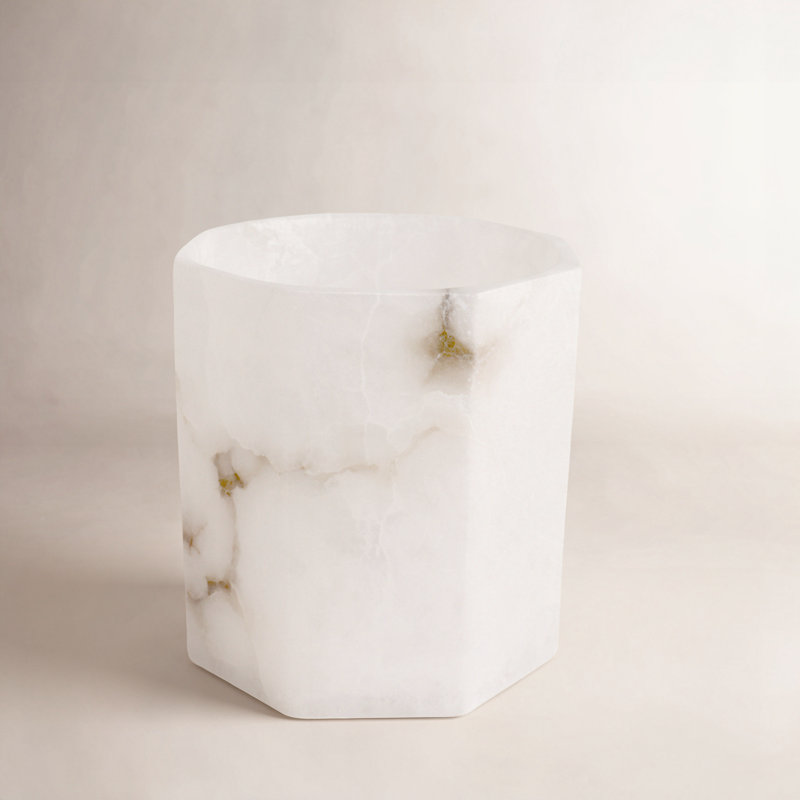 Claudine Stone Tabletop Votive Holder, 6" H x 6" W x 6" D