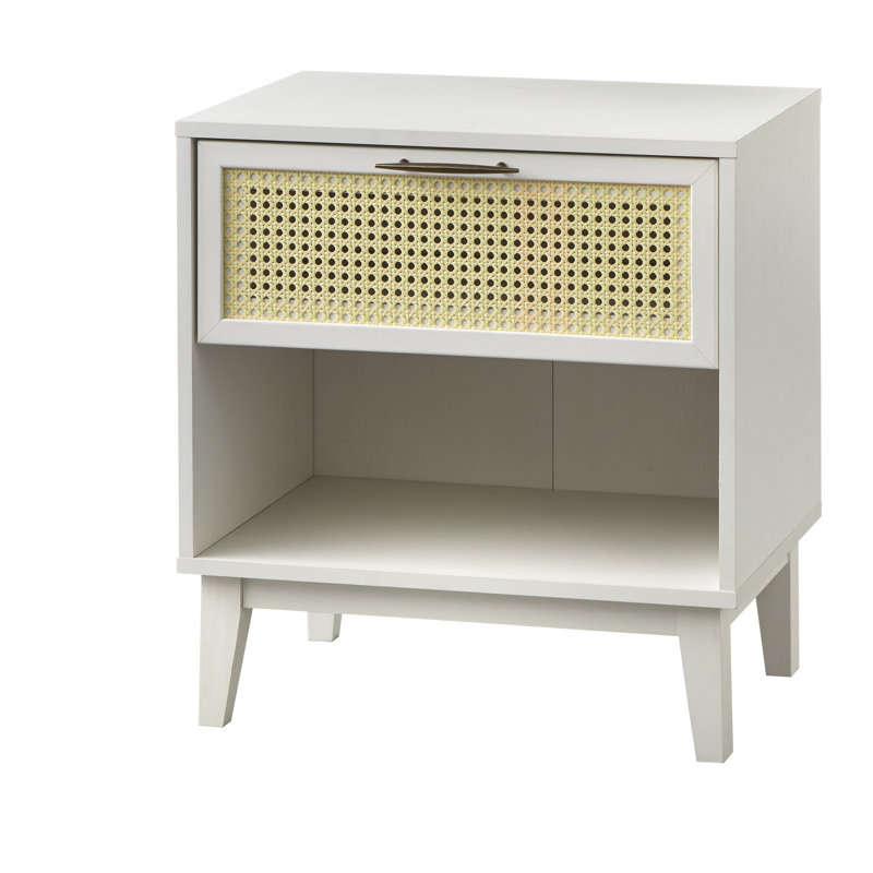 Alven 1 - Drawer Nightstand, White