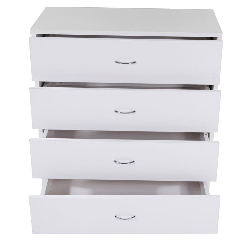 Gauri 25.98'' W 4 - Drawer Dresser, White