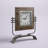 Industrial Analog Metal Mechanical Tabletop Clock in Brown/Black/Silver