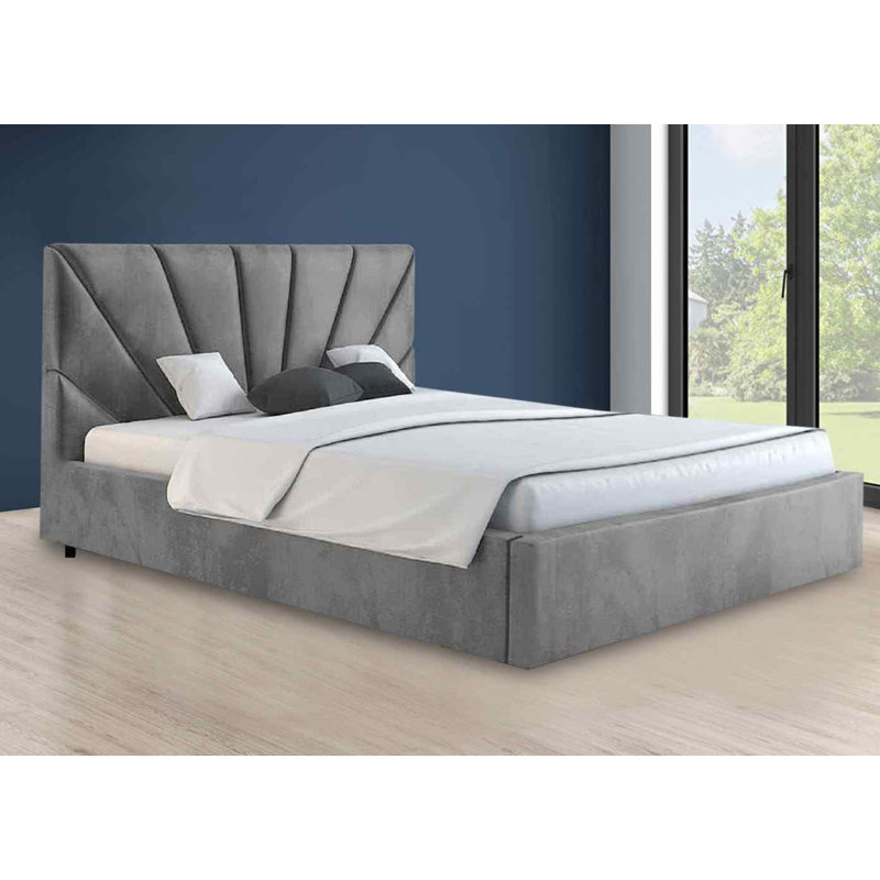 Upholstered Bed, Single (3'), Grey