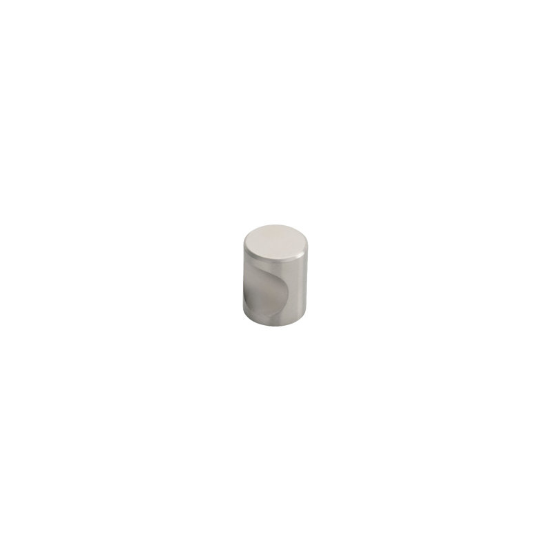 Stainless Steel Cylindrical Knob, Satin Stainless Steel
