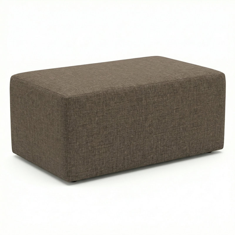 Pouf d'extérieur berlinois Lily Hive 18X30x13, Marron foncé