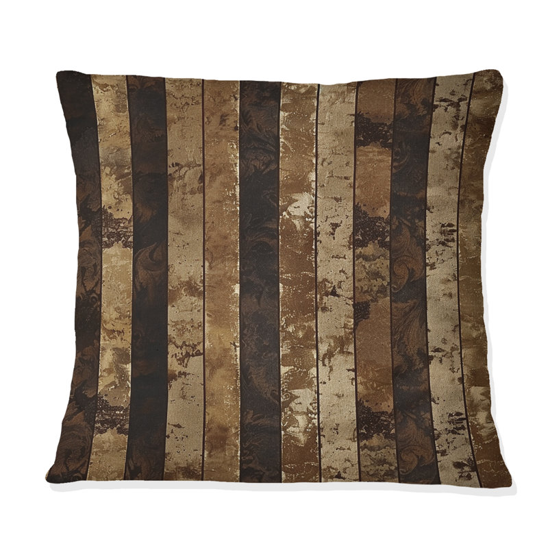 Stripe - Coussin décoratif glam, H 16 po x l 16 po