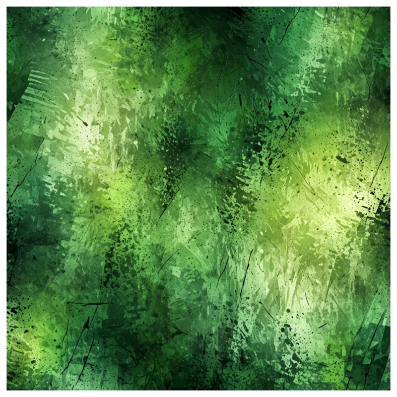 Tapis de bain vert à texture abstraite, L 34 po x L 21 po