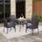 Alyah 4 - Person Patio Dining Set with Square Table , Cushions Included