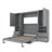Full Size Murphy Bed Wall Bed with Closet ,Drawers and Shelves-2009273505