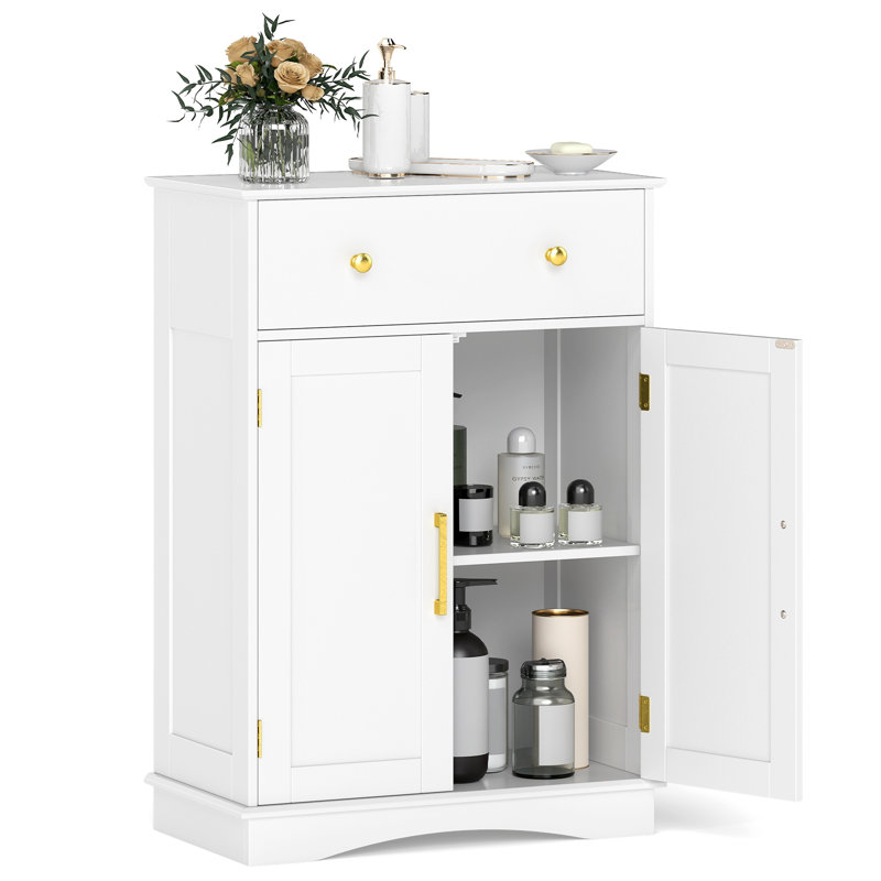 Freestanding Bathroom Cabinet, White