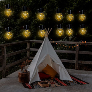 20LED Outdoor Globe Bulb String Light Solar Powered