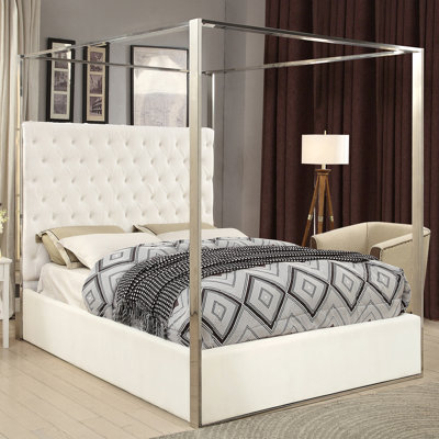 Upholstered Canopy Bed