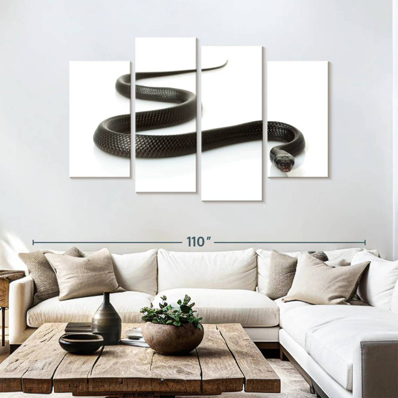 Eastern Indigo Snake, 54" H x 84" W