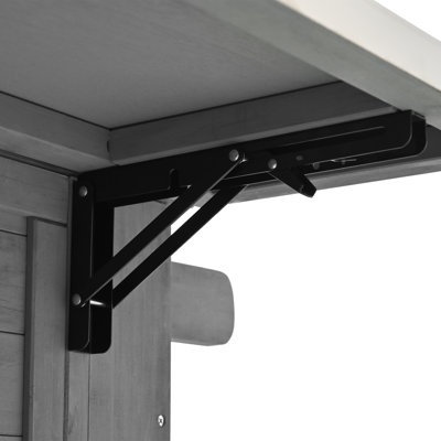 Îlot de cuisine extérieur, grand espace de rangement, porte-serviettes et porte-épices et ouvre-bouteille pour l'extérieur