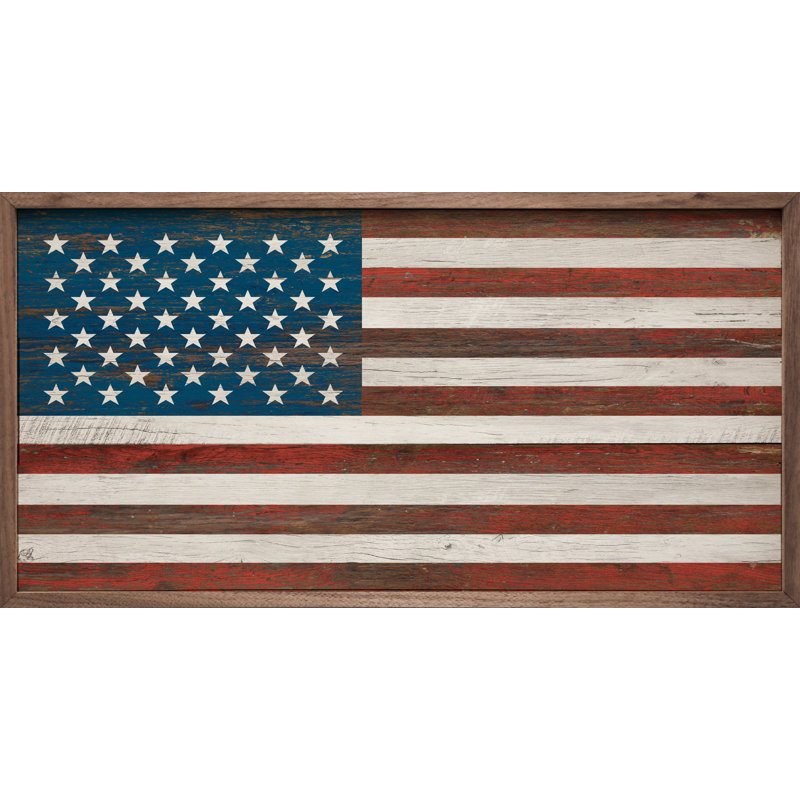 Drapeau américain blanc délavé, H 20 po x l 40 po