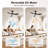 52" Ceiling Fan with Light Included, Large 3-Blade High-Airflow 6-Speed Remote Control, Reversible Airflow Low Noise DC Motor-1241829213-1241829212