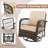 Averian 2 - Person Patio Conversation Sets with Cushions