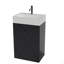Meuble-lavabo en marbre 20 po avec lavabo en céramique, armoire de salle de bain autoportante pour salle de bain moderne, KD-117193531