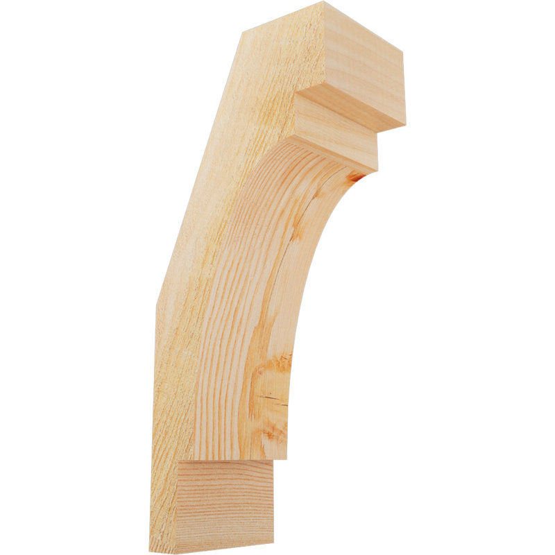 Attelle de genou sciée brute de l 4 po x P 6 po x H 14 po, sapin Douglas, Douglas, Sciage brut, H 14 po x l 4 po x P 6 po