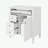 Bathroom Vanity with Top Sink, 2 Drawers and a Tip-out Drawer-114491542