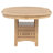 Davis Light Oak 5-piece Oval Extension Leaf Dining Set