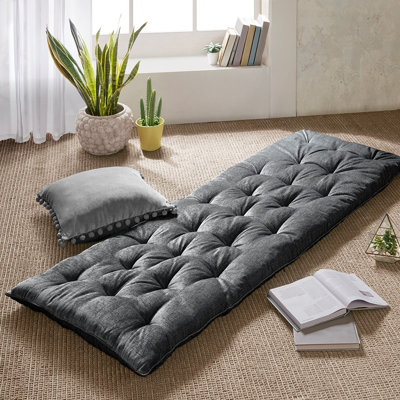Lucien Chenille Lightweight Long Lounger Floor Pillow Cushion