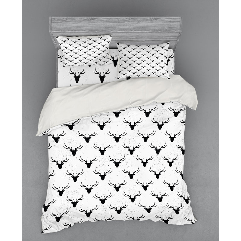 Deer Rustic Duvet Cover, Queen Duvet Cover + 3 Additional Pieces