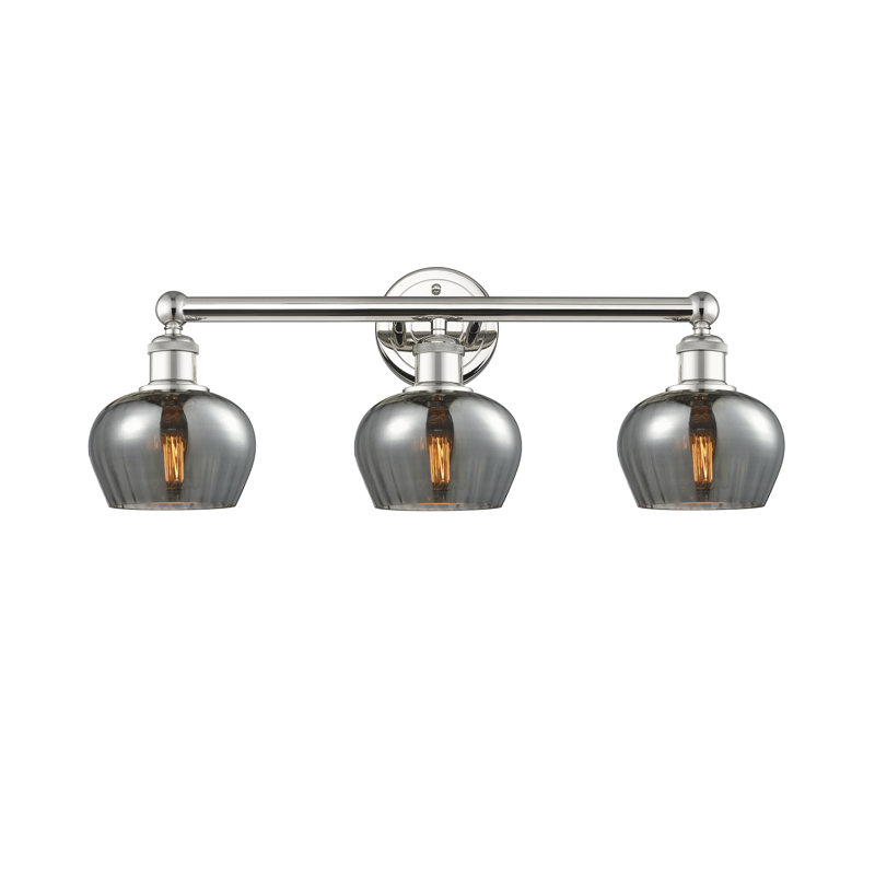 Noille 3 - Light Dimmable Vanity Light, Plated Smoke, Polished Nickel