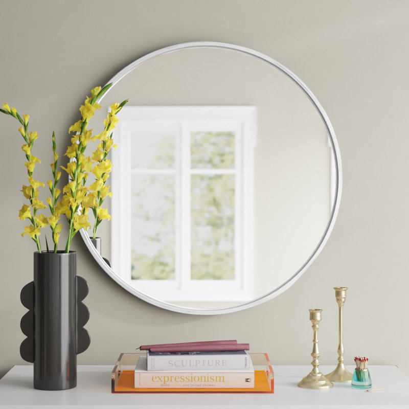 Kit miroir rond de Génération Lighting , Nickel poli