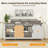 TV Stand With Two Barn Doors And Storage Cabinets-1310626183