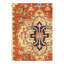 Barriner Hand Knotted Area Rug in Rust