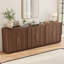 Buffet moderne avec rangement pour câbles et tablettes réglables-808775520