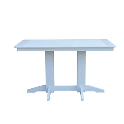 Table de comptoir en composite Keystone Amish Co., 5 pieds, blanc éclatant