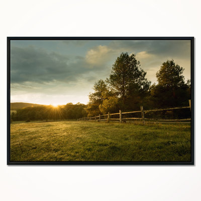 " Beautiful Sunrise In The Farm "