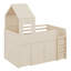 Lit mezzanine complet avec bureau, tiroirs et armoires-807067244
