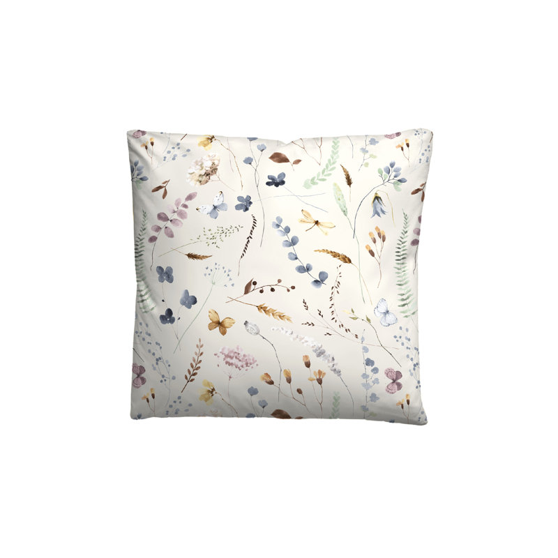 Cotton Floral Duvet Cover Set with Pillowcases, 155 x 220 cm