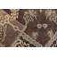 Tapis ivoire / brun en laine noué à la main à motif floral 4 pi x 6 pi Floral