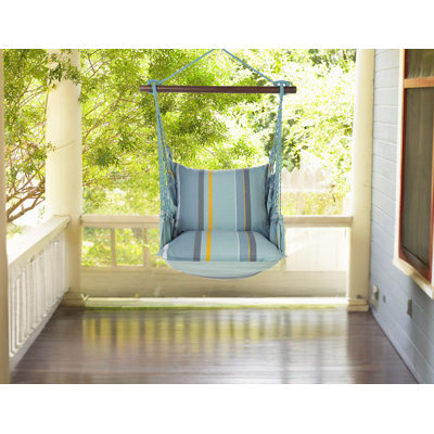 Ensemble de balançoire hamac 4 pièces: balançoire, coussin de dossier, coussin inférieur et sac fourre-tout