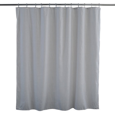 Rideau de douche gris Elle Elle Décor Jacquard Weave