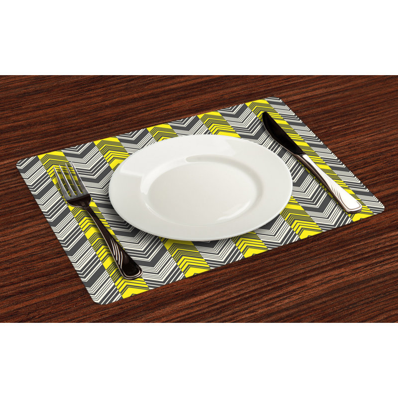 Polyester Geometric Rectangle Placemat